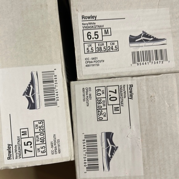 Vans WMNS Rowley Navy/White skate sneakers - Picture 16 of 16